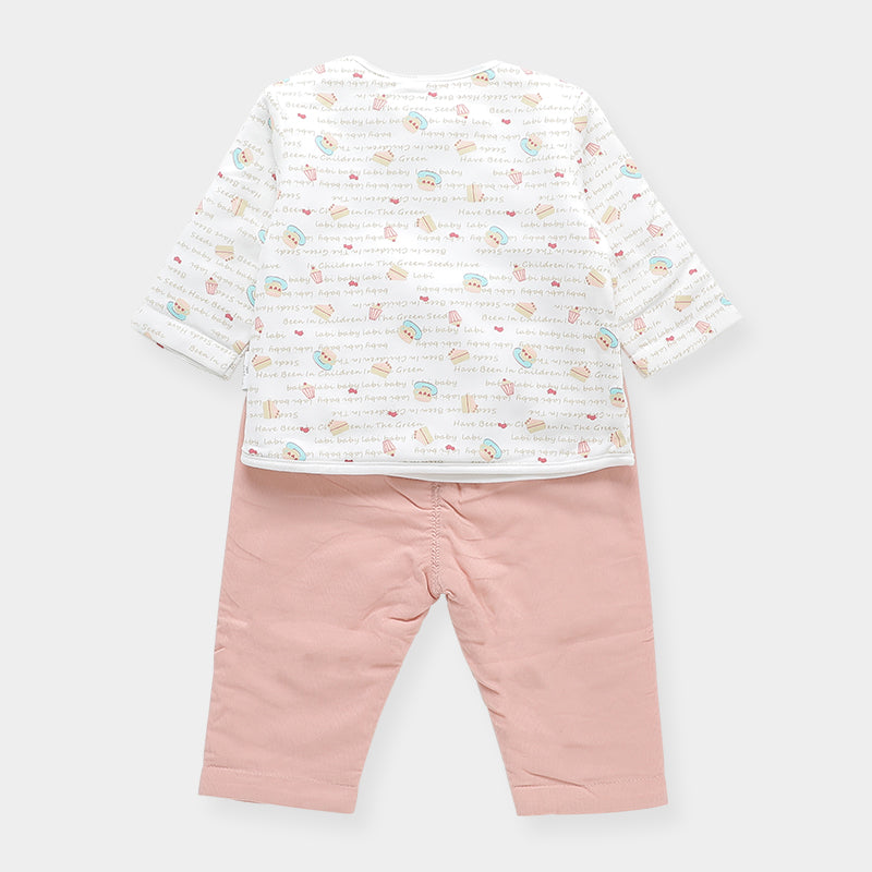 LABI BABY Children's Short Sleeve Plaid Print Cardigan Top and Pant Set Baby Girl Clothes Spring Clothing Boys Set