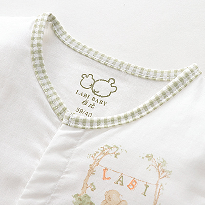 LABI BABY Children's Long Sleeve Plaid Print Cardigan Top and Pant Set Baby Girl Clothes Spring Clothing Boys Set