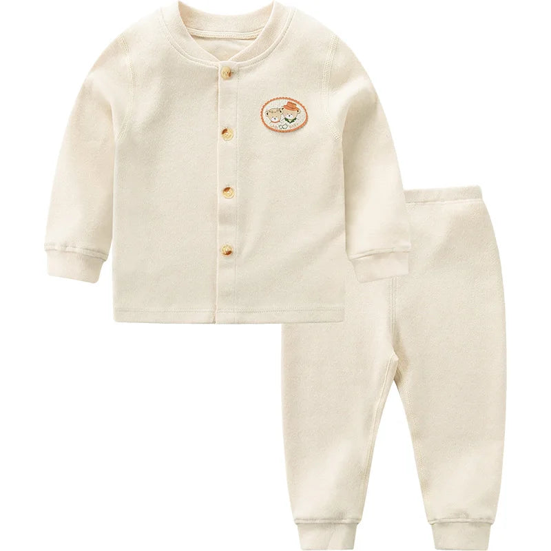LABI BABY High-end Long Sleeve Cardigan Top Pant Set Infant Girls Boys Clothes Toddler Spring Autumn Baby Clothing Gift 0-18M