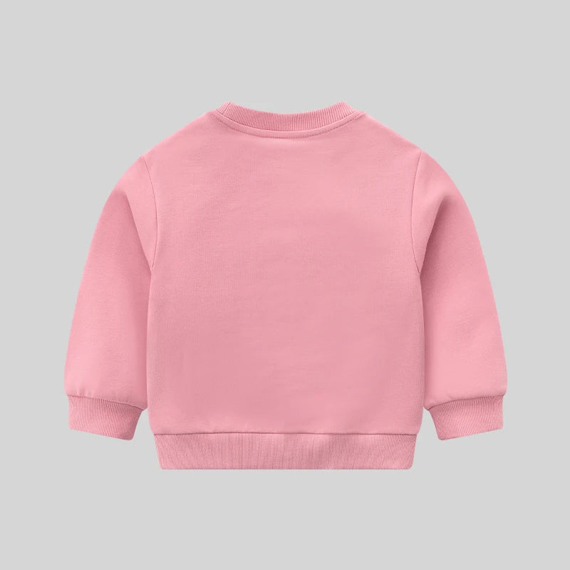LABI BABY Boys Girls Autumn Tops Casual Long Sleeve Sweatshirt Kids Spring Clothes Children Clothing Red Grey Sportswear 1-6Year