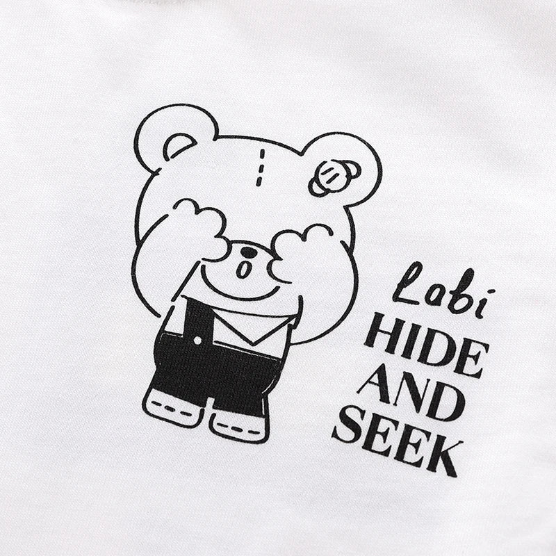 Summer Short Sleeved Cartoon Cute T-shirt Casual Sports Top For Boys and Girls Outdoor Children's Clothing