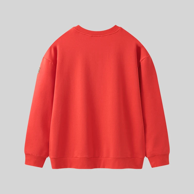160-190CM Orange Teenage Sports Sweatshirt Casual Long Sleeve Top for Teen Girls Boys Clothes Adult Clothing Teenagers Outfits