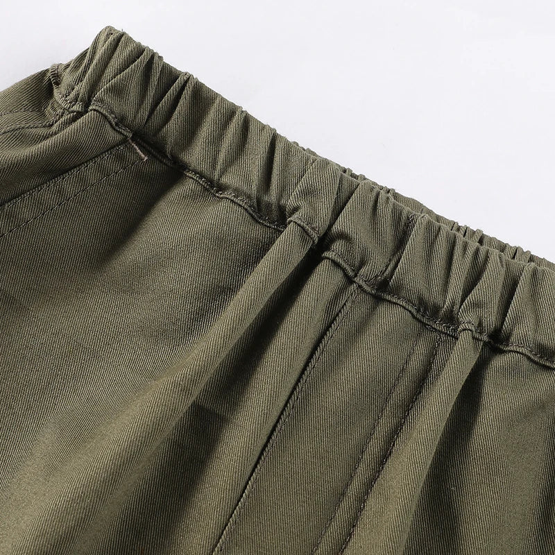 Spring and Autumn 1-6 Year Old Boys and Girls Leisure Sports Pants Versatile Outgoing Pants Solid Color Simple Long Pants