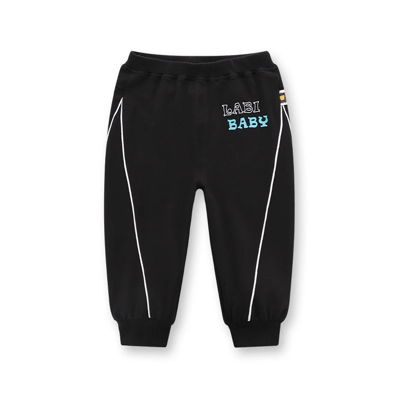 LABI BABY Boys Sports Pants Toddler Casual Loose Pants Cotton Kids Elastic Legging Infant Bottoms Outdoor Trouser Children Cloth