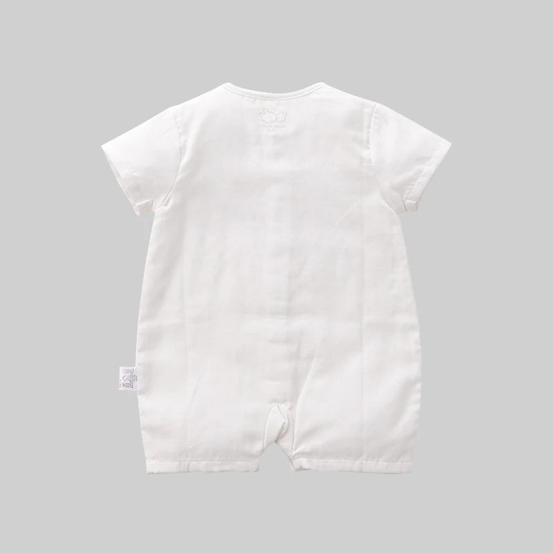 LABI BABY Newborn Bodysuits Short Sleeve Romper Cotton Cartoon Animal Soft Jumpsuits for Toddler Infant Clothes Summer Boys Girl