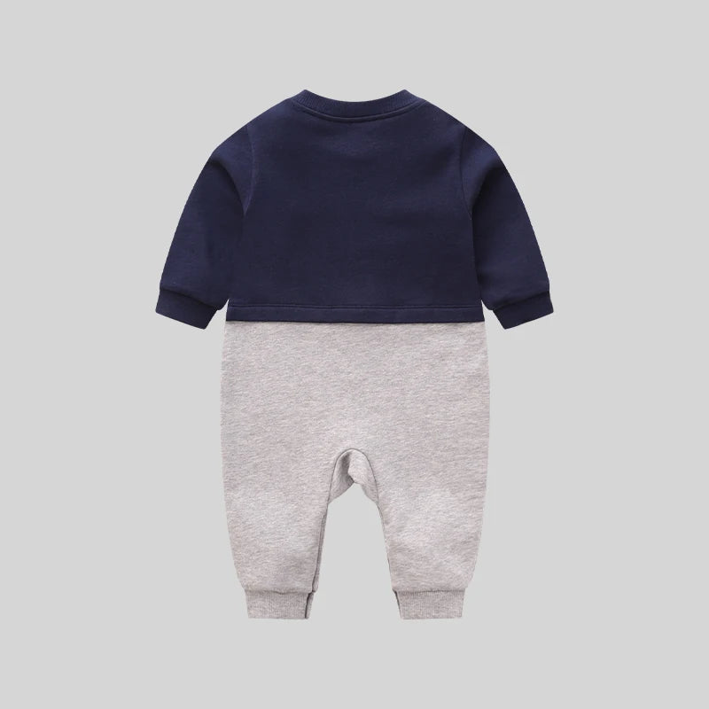 LABI BABY Long Sleeve Romper Korean Style Toddler Bodysuits Kids Jumpsuits Infant Outdoor Playsuits Autumn Clothing 2 Colors