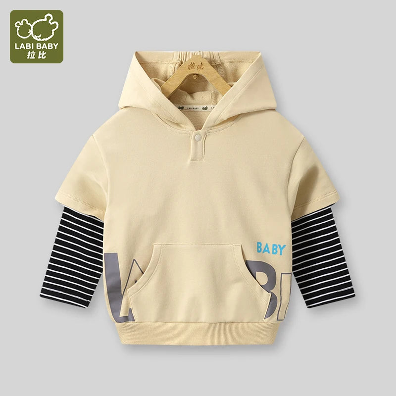 Red Green Yellow Kids Hoodies Autumn Sweatshirt for Boys Girls Long Sleeve Pullovers Casual Hooded Tops Pockets Sport Hooded Top
