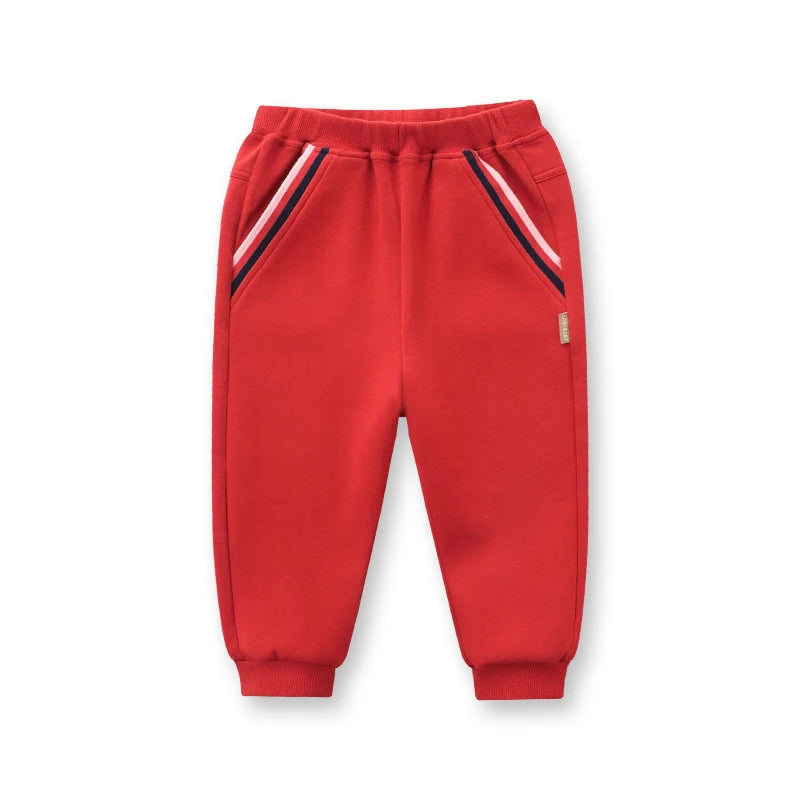 LABI BABY Sports Pants for Kids Green Red Trousers Boys Girls Elastic Waist Casual Sweatpants Children Clothes Autumn 66-110cm
