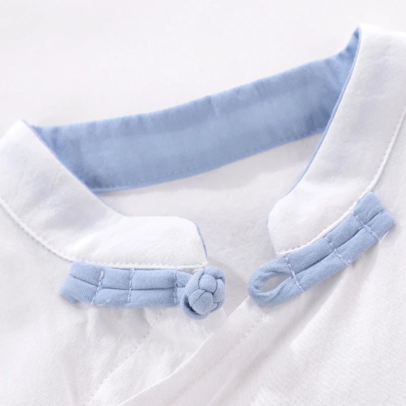 Boys and Girls Short Sleeved Round Necked Jumpsuit Summer 3-24 Months Cartoon Cute Crawling Clothes Casual Children's Clothing
