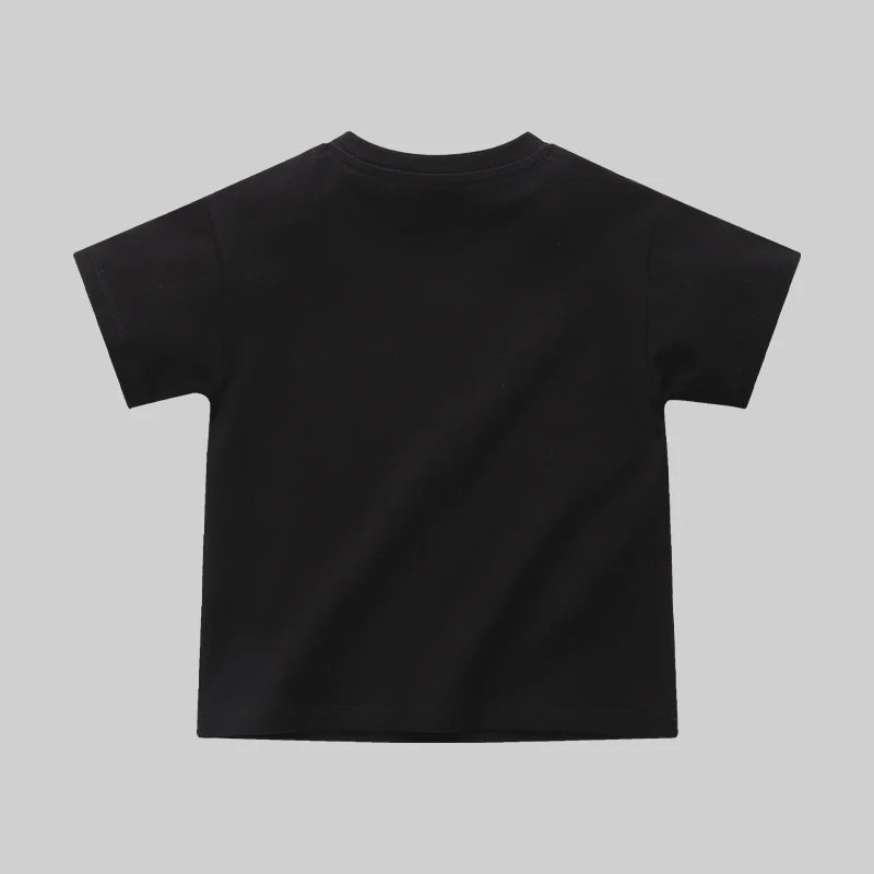 Top Clothes For Children Letter Print Cotton Children's clothing Summer Short Sleeve T Shirt Round Neck Tops 2024 baby clothes