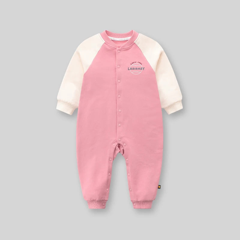LABI BABY Autumn Rompers Boys Girls Baseball Pattern Sports Jumpsuit Toddler Bodysuits Infant Romper Casual Clothing 2 Colors