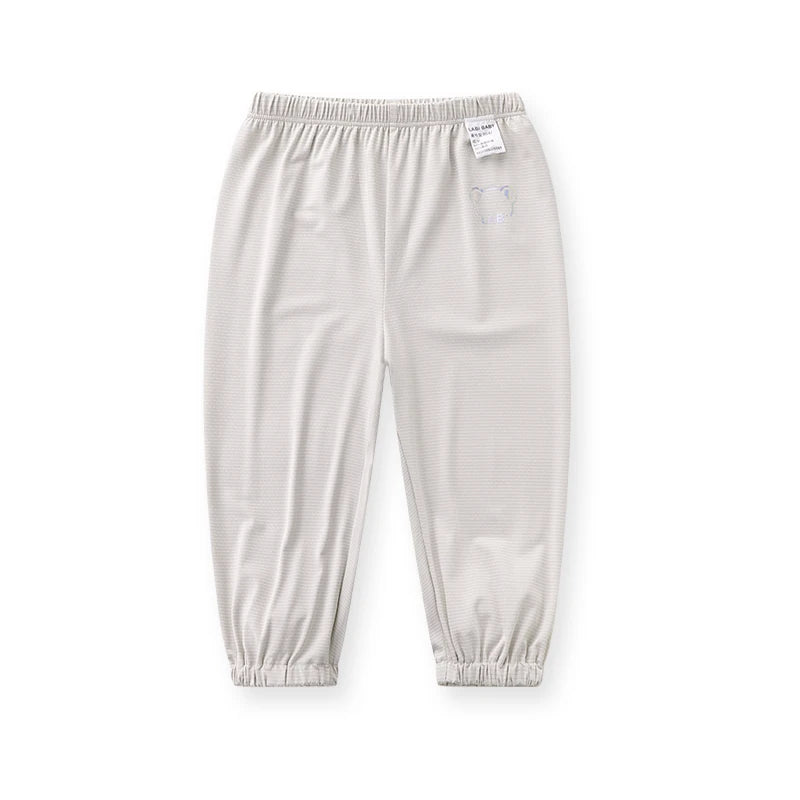 LABI BABY Summer Thin Pants for Boys Girls 1-10 Year Children Student Sun Protective Pants Breathable Trousers Outdoor Clothing