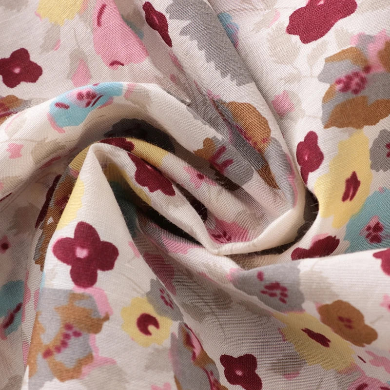 LABI BABY Girls Flower Top Elegant Shirt for Girls Toddler Summer Floral T-shirt Children Clothes Kid Colorful Festival Clothing