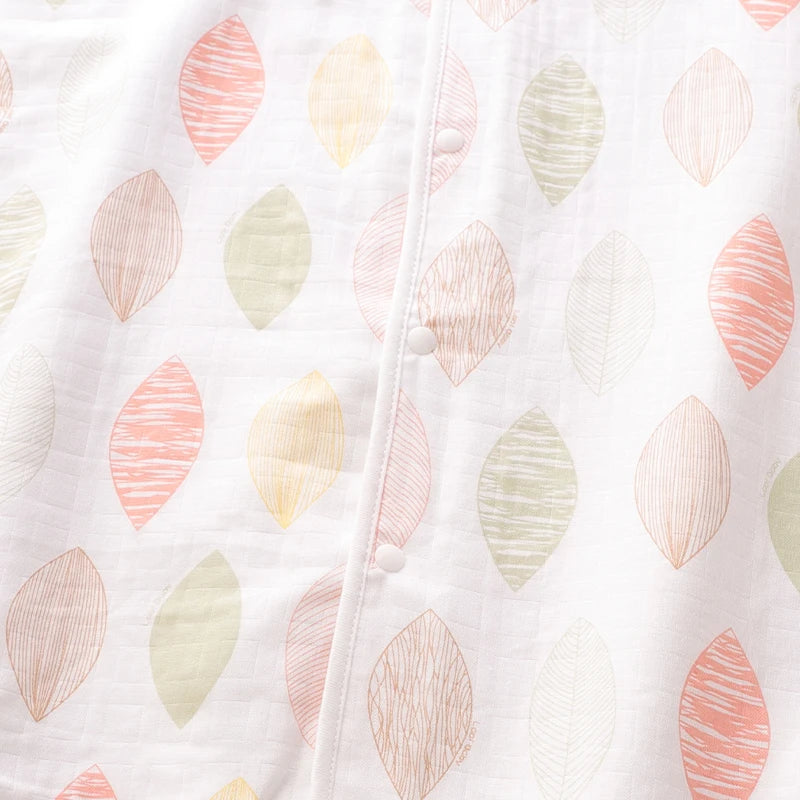 LABI BABY Summer Short Sleeve Sleeping Bags Baby Girls Boys Sleepwear Infant Sleepsuits Toddler Bodysuit Kids Sleeping Jumpsuit