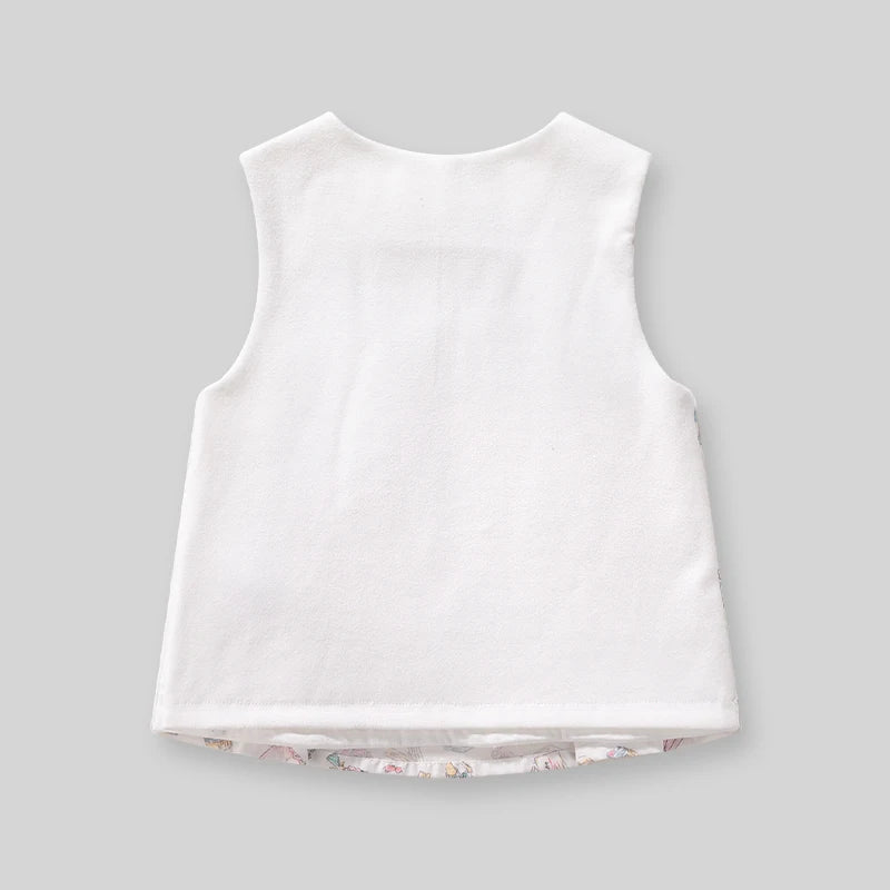 LABI BABY Summer Sleeveless Vest for Baby Girls Boys Cartoon Sleeveless Top Toddler Children Thin Cotton Clothes Kids Clothing