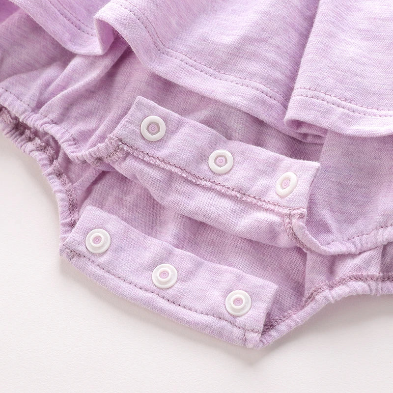LABI BABY Butterfly Sleeve Romper Toddler Girls Summer Sleeveless Onesie Newborn Ruffle Bodysuits Infant Playsuits Jumpsuit Kids