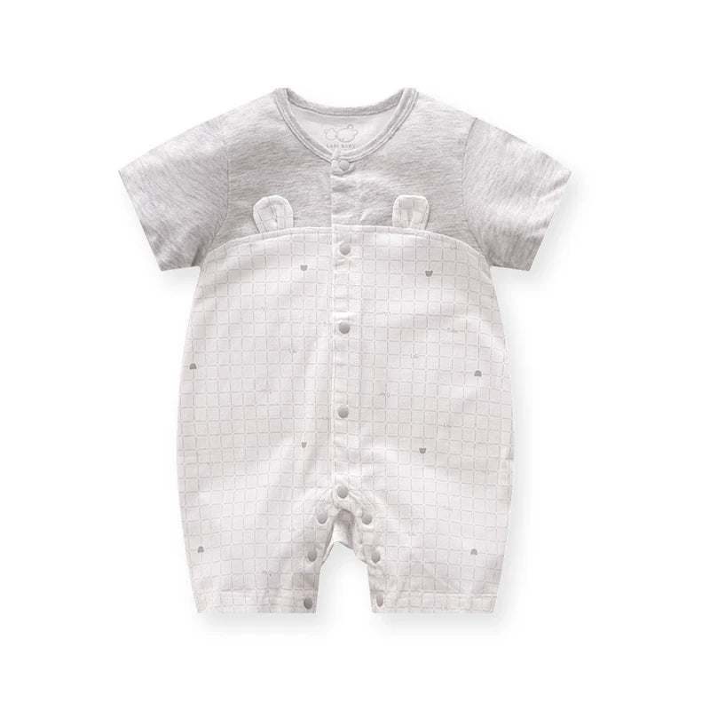 Body de verano para niños y niñas, mono de dibujos animados de 3 a 12 meses, ropa de escalada de manga corta para bebé recién nacido