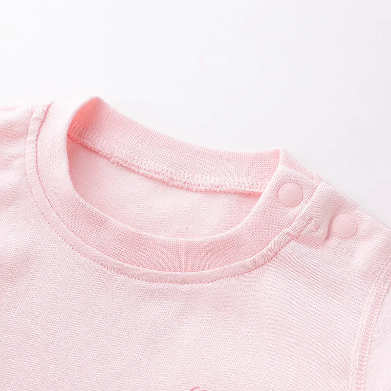 LABI BABY Boys Pajamas Kids Clothes Girls Children's Solid Homewear Sets Tops+Pants Long Sleeve Baby Clothing Sets Nightwear