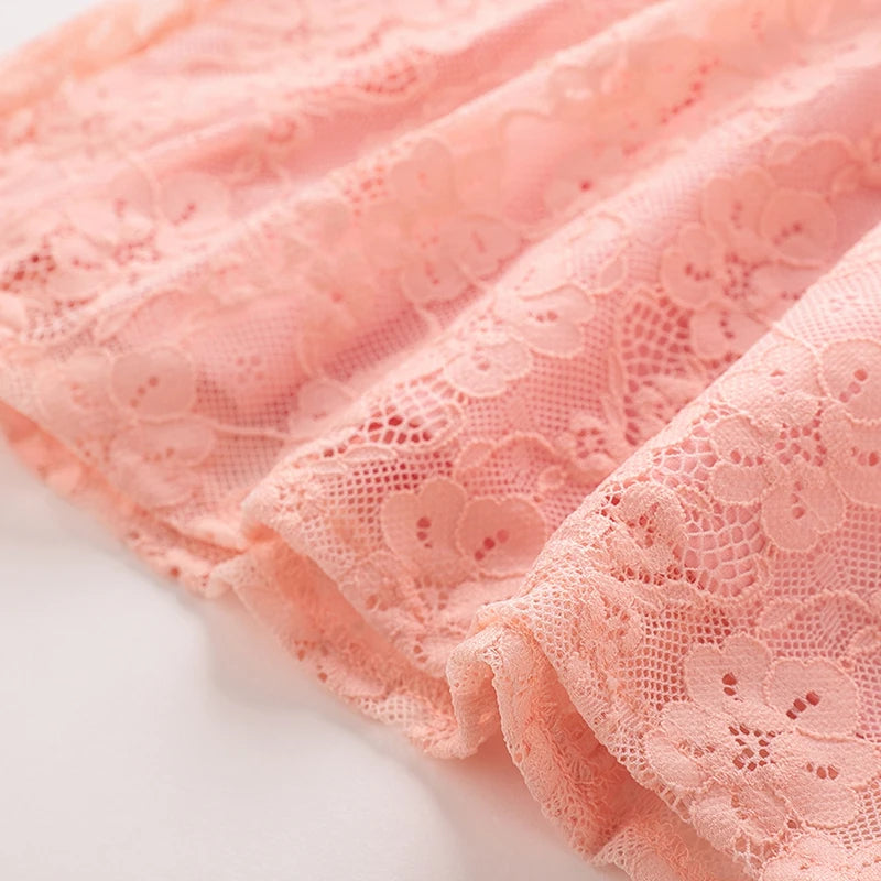 Summer Girl Lace Dress Sleeveless Fairy Dresses Sweet Princess Party Dresses Flying Sleeves Kids Toddler Clothing 1-3 Year Child