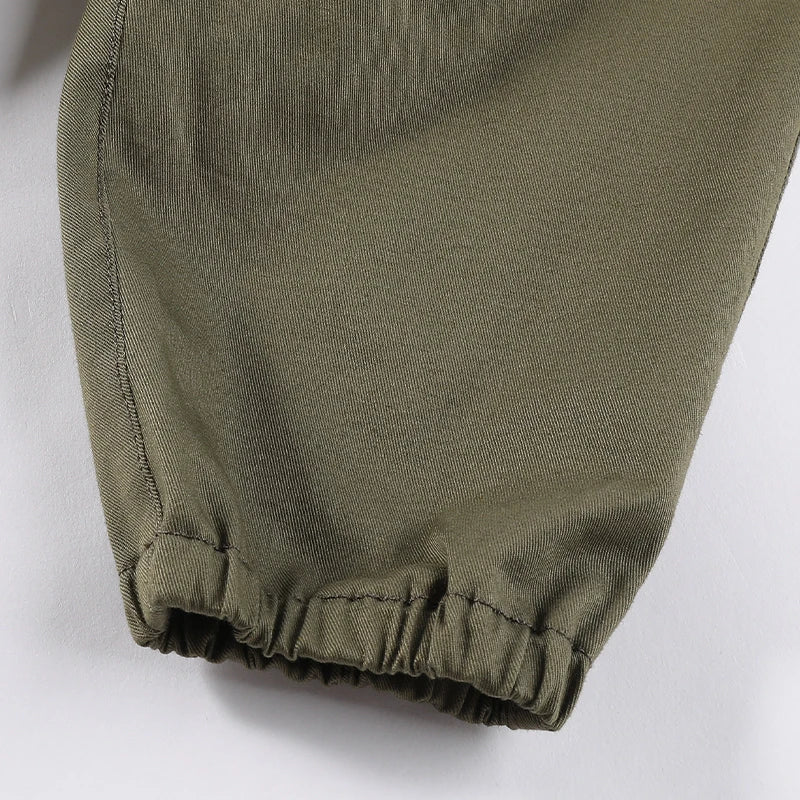 Spring and Autumn 1-6 Year Old Boys and Girls Leisure Sports Pants Versatile Outgoing Pants Solid Color Simple Long Pants