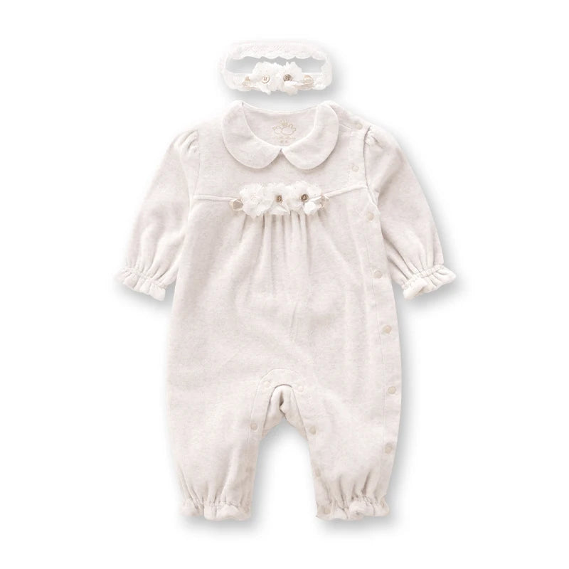 LABI, mameluco Floral para niñas con diadema, mono de flores para niños pequeños, monos para recién nacidos, mono infantil para niños, ropa de primavera y otoño