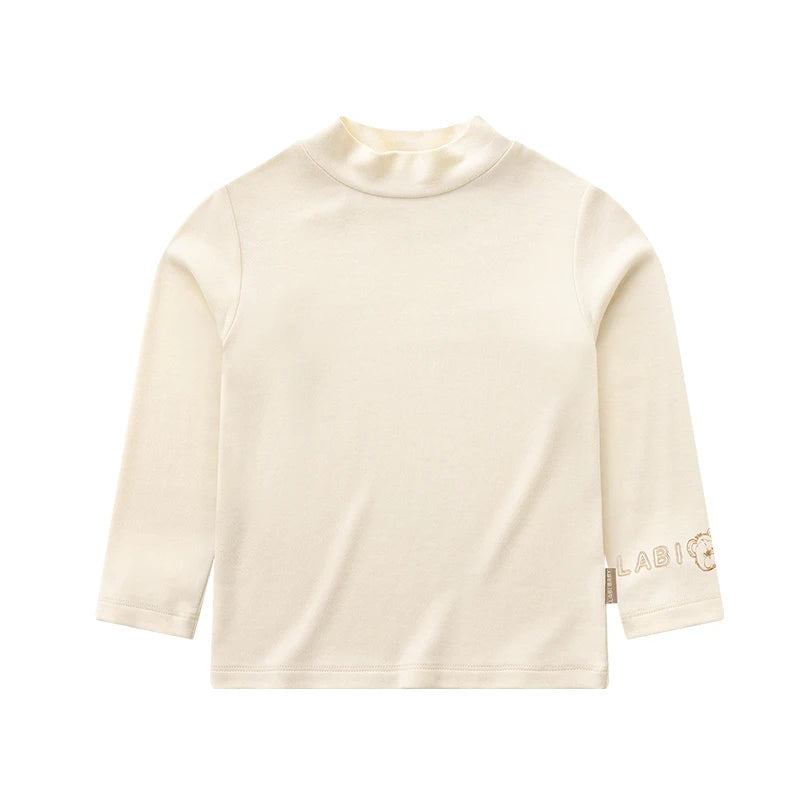 LABI BABY High Collar Tops Long Sleeve Autumn T-shirt Casual Undershirt for Boys Girls Toddlers Top Baby Clothes Child Clothing
