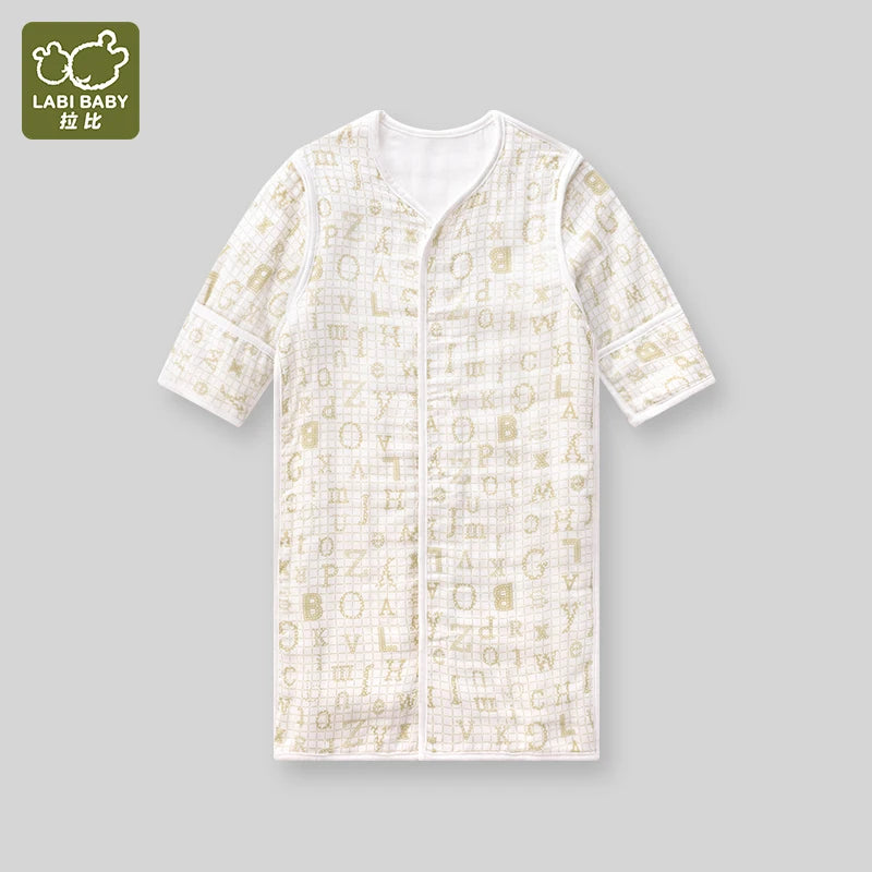 LABI BABY Summer Thin Sleeping Bags for Infant Grils Boys Sleepwear Newborn Sleepsuits Toddler Jumpsuit Kids Sleeping Bodysuit