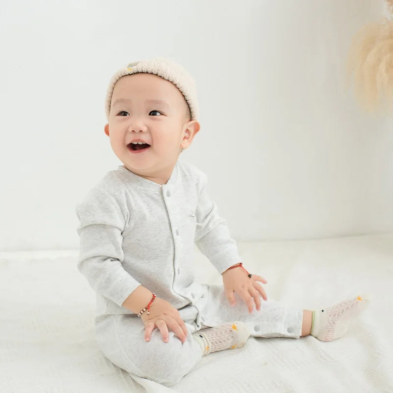 Spring Autumn Pure Cotton Long Sleeved Jumpsuit 0-3 Years Baby Bodysuit Toddler Onesie Baby Romper Infant Children Clothing