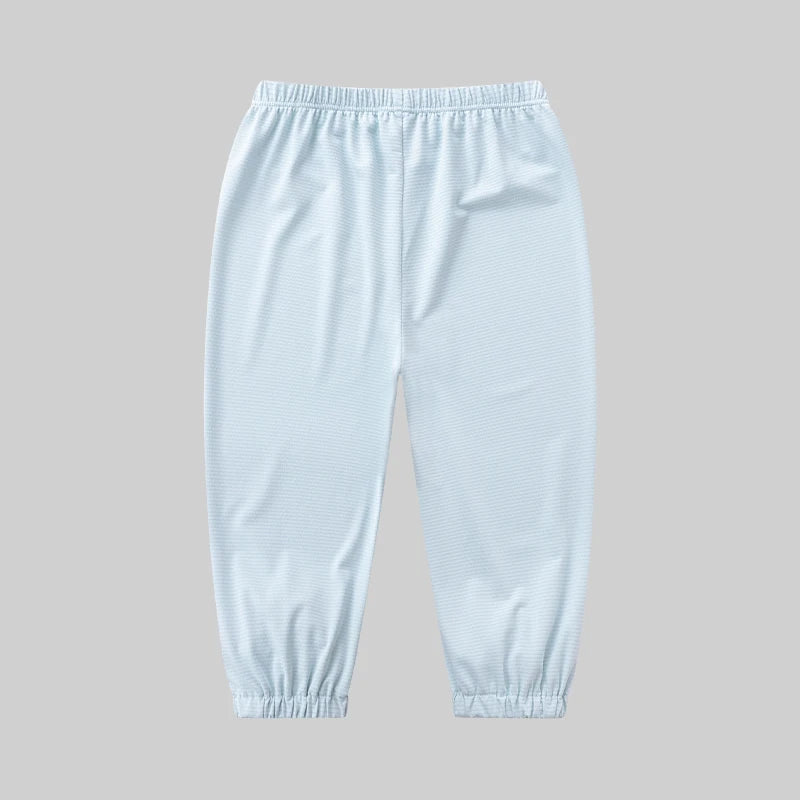 LABI BABY Summer Thin Pants for Boys Girls 1-10 Year Children Student Sun Protective Pants Breathable Trousers Outdoor Clothing