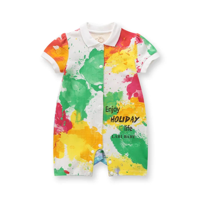 LABI BABY Body para niño, mono colorido de verano para recién nacidos, niños, niñas, niños, ropa de una pieza, ropa de fiesta