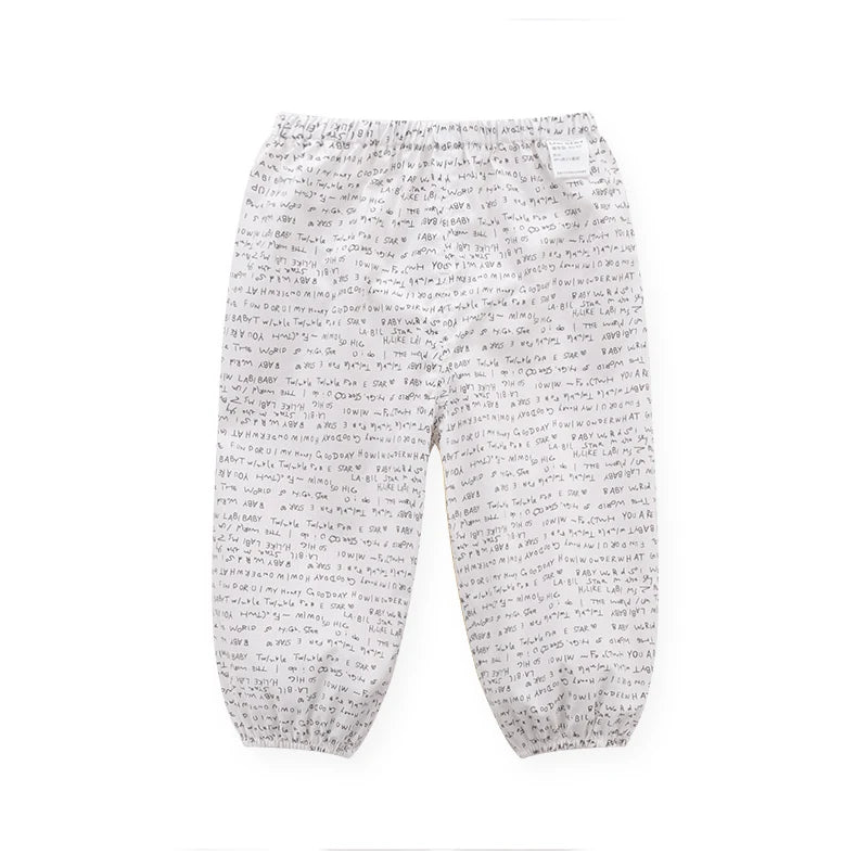 1-5 Year Summer Casual Pants for Boys Girls Cartoon Print Soft Trousers Breathable Spring Pants Kids Clothing Baby Clothes 2024