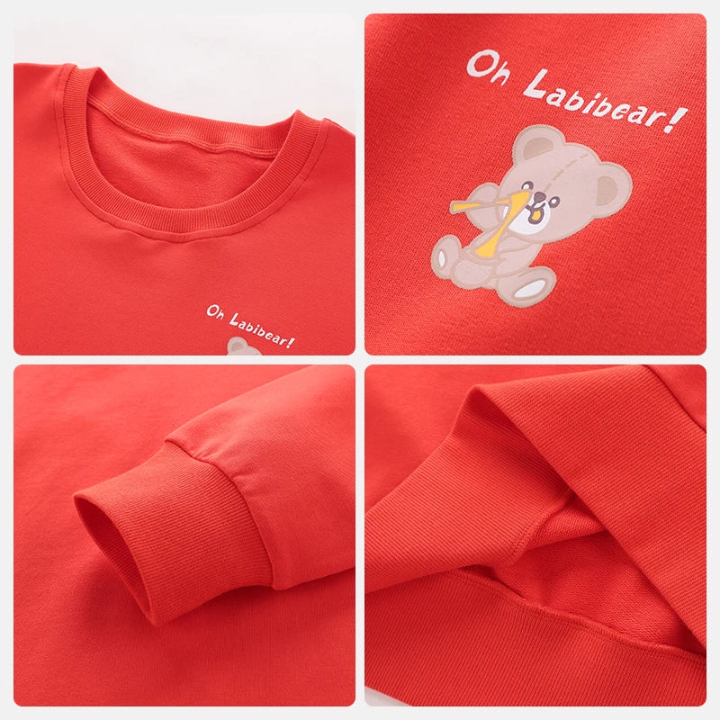 160-190CM Orange Teenage Sports Sweatshirt Casual Long Sleeve Top for Teen Girls Boys Clothes Adult Clothing Teenagers Outfits