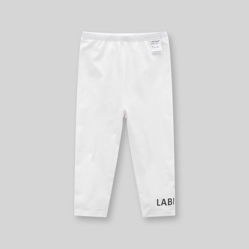 LABI BABY 1-4 Years Kids Elastic Leggings for Girls Children Spring Autumn Indoor Outdoor Casual Pants Toddler Trousers Clothes
