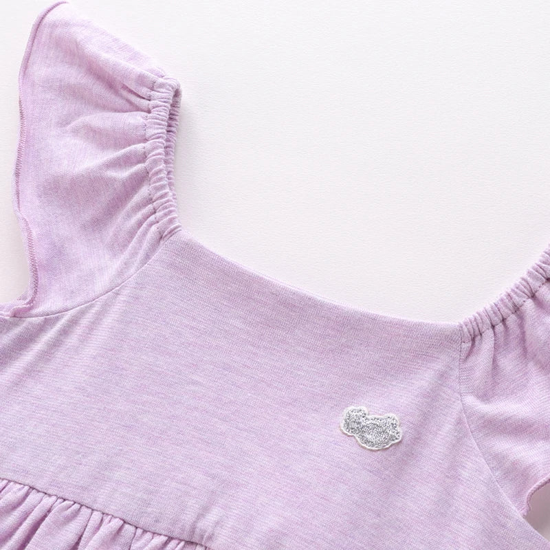 LABI BABY Butterfly Sleeve Romper Toddler Girls Summer Sleeveless Onesie Newborn Ruffle Bodysuits Infant Playsuits Jumpsuit Kids
