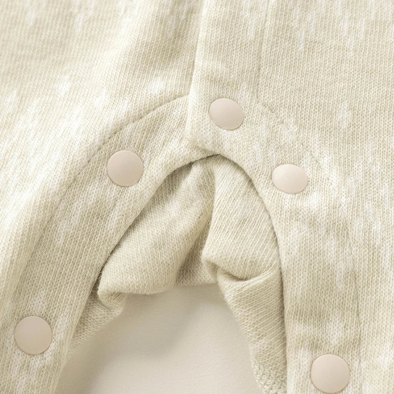 Geometric Baby Bodysuit Spring Autumn Infant Romper Grey Green Daily Jumpsuit Home Underwear Soft Toddler Clothes Boys Girls