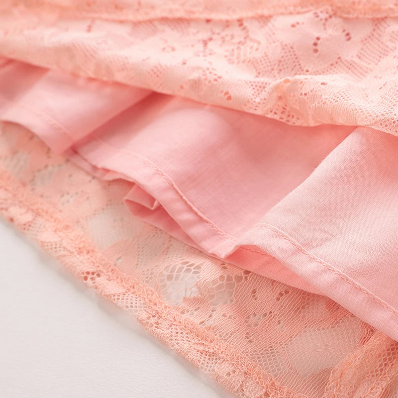 Summer Girl Lace Dress Sleeveless Fairy Dresses Sweet Princess Party Dresses Flying Sleeves Kids Toddler Clothing 1-3 Year Child
