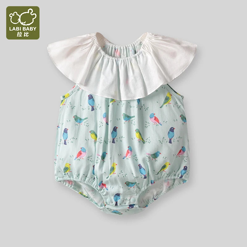 LABI BABY, peleles de verano, Body de algodón sin mangas para niñas, mono infantil, ropa para bebés pequeños, ropa colorida para niños recién nacidos