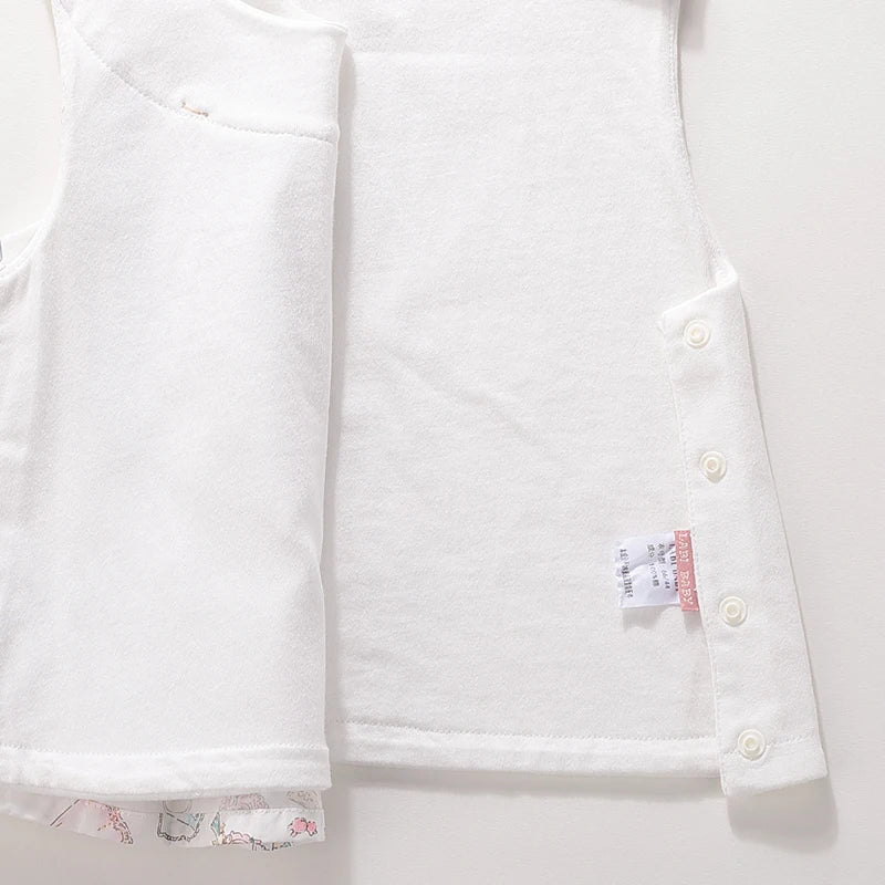 LABI BABY Summer Sleeveless Vest for Baby Girls Boys Cartoon Sleeveless Top Toddler Children Thin Cotton Clothes Kids Clothing