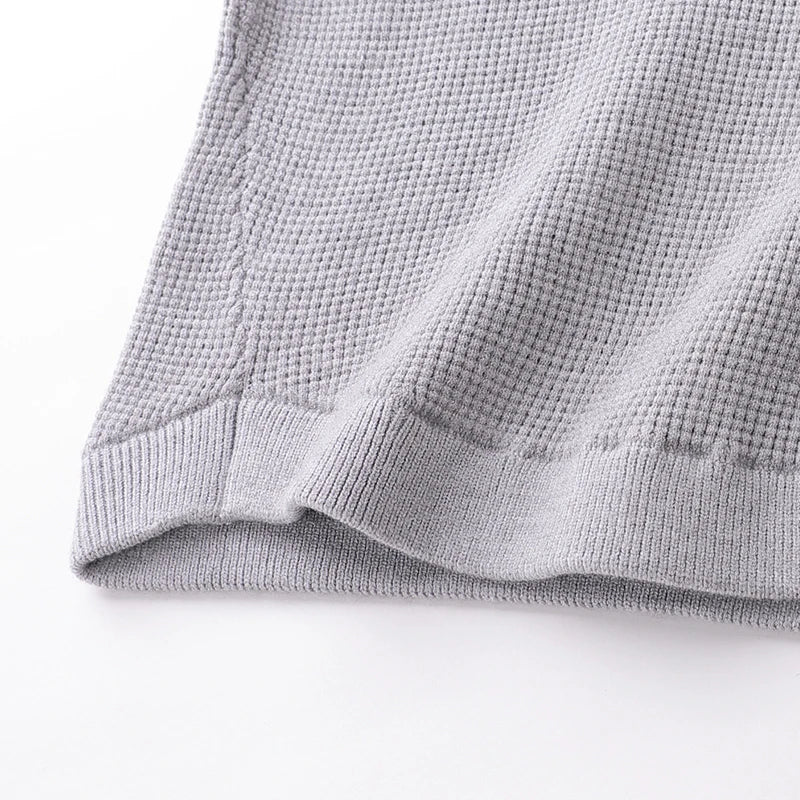 LABI BABY Waffle Textured Sweater Pink Coffee Grey Autumn Winter Boys Girls Pullover Knitwear Children Clothing Kids Clothes