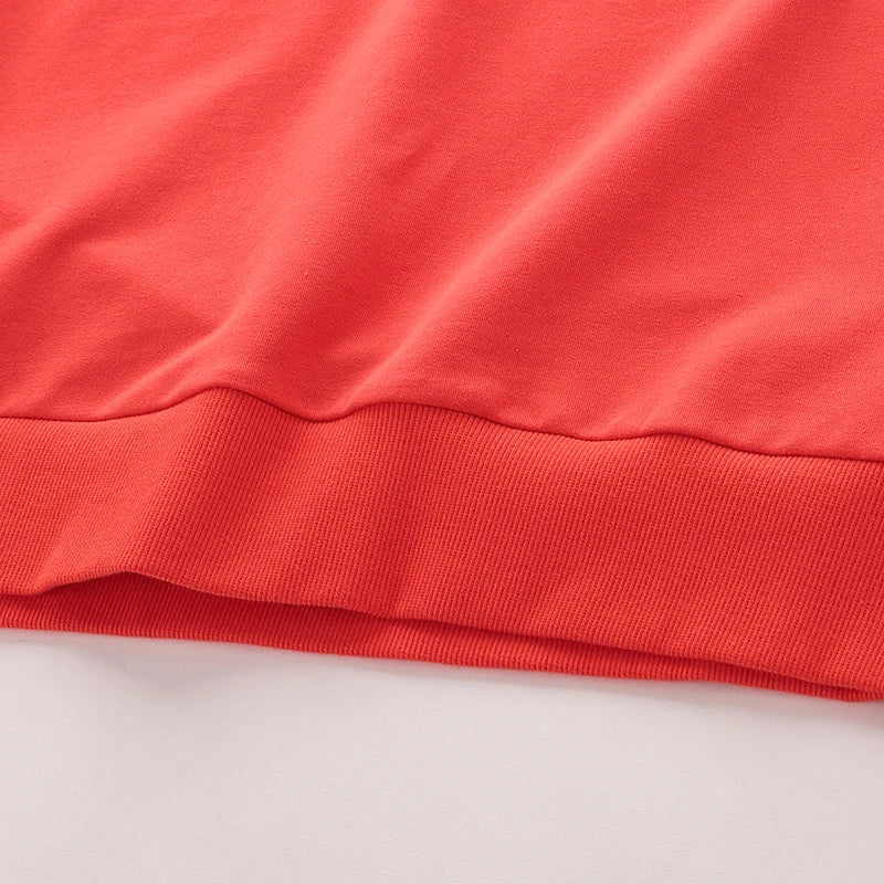 160-190CM Orange Teenage Sports Sweatshirt Casual Long Sleeve Top for Teen Girls Boys Clothes Adult Clothing Teenagers Outfits