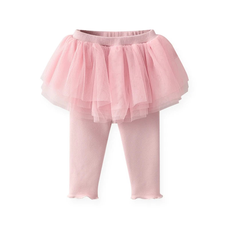 Spring And Autumn 1-6 Year Old Girl Lace Skirts Casual Versatile Sports Skirts Bottom Long Pants Children Clothes Girl