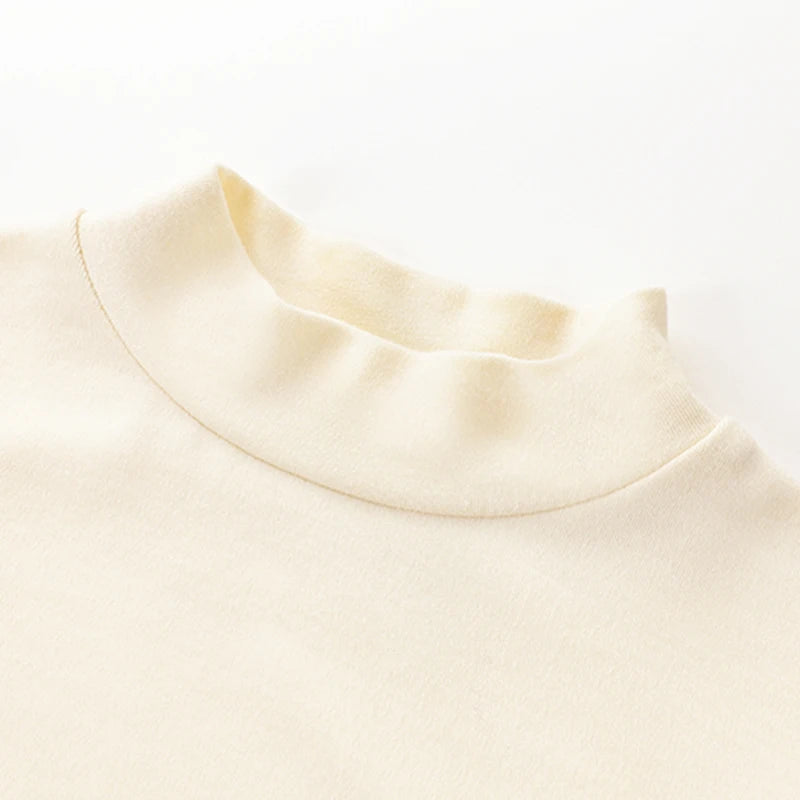 LABI BABY High Collar Tops Long Sleeve Autumn T-shirt Casual Undershirt for Boys Girls Toddlers Top Baby Clothes Child Clothing