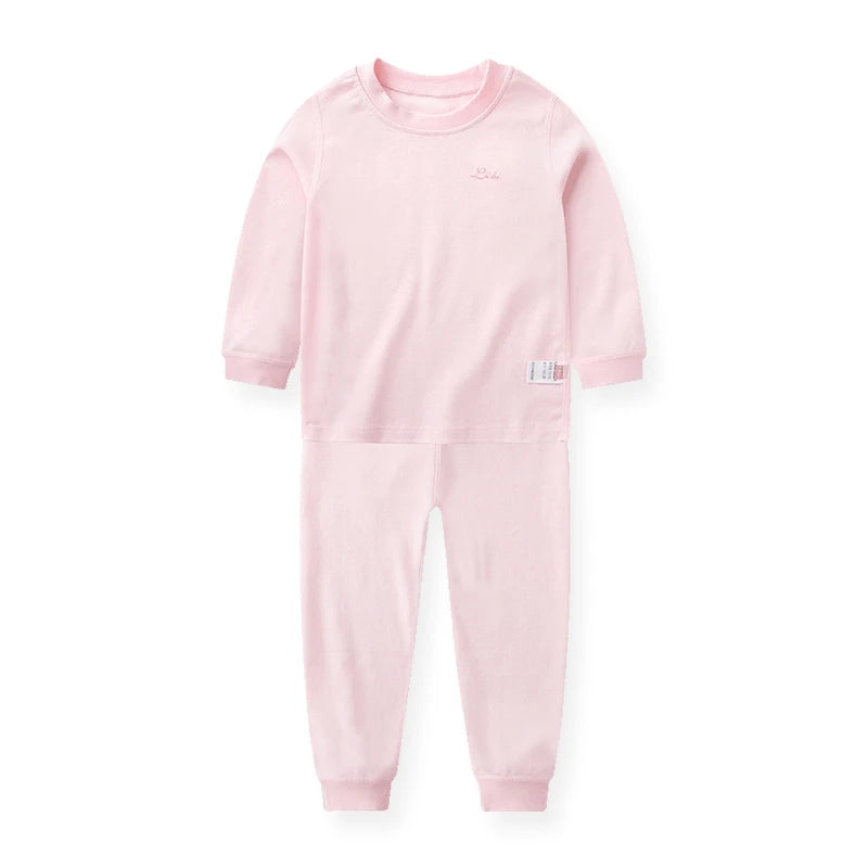 LABI BABY Children's Long Sleeve Cotton Pajamas Sets Tops and Pants Sleepwear Nightwear Kids Clothing Girls Boys