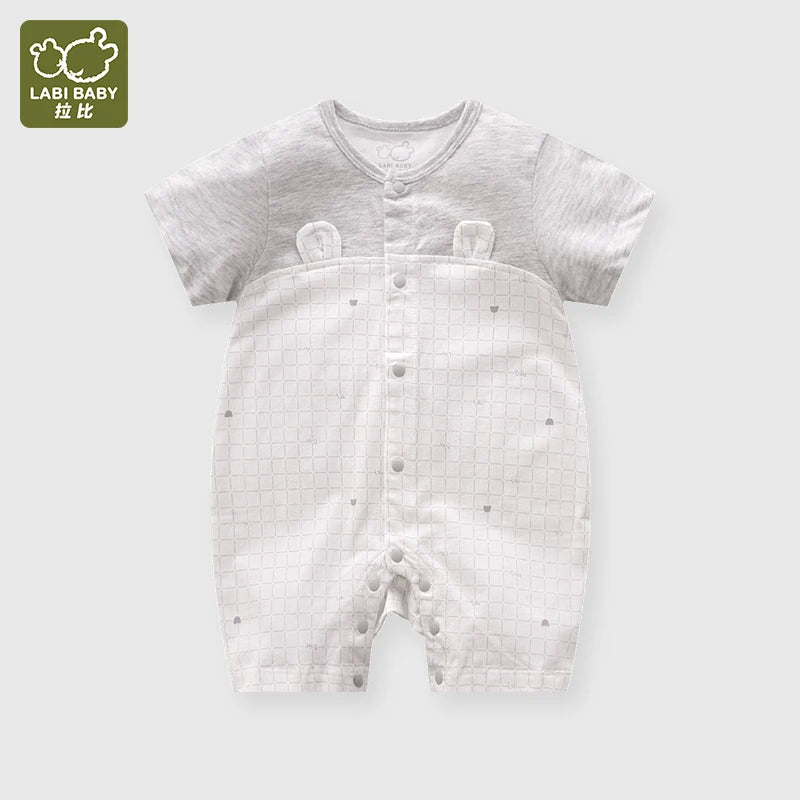 Body de verano para niños y niñas, mono de dibujos animados de 3 a 12 meses, ropa de escalada de manga corta para bebé recién nacido