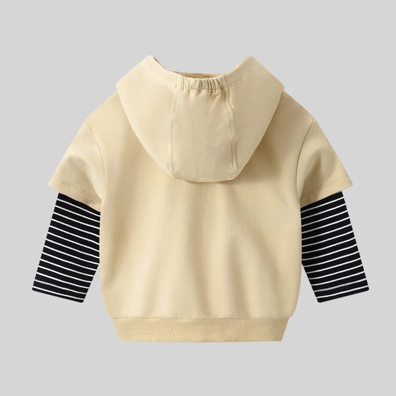 Red Green Yellow Kids Hoodies Autumn Sweatshirt for Boys Girls Long Sleeve Pullovers Casual Hooded Tops Pockets Sport Hooded Top