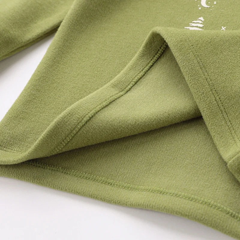 LABI BABY T-shirt Autumn Long Sleeve High Collar Tops for Boys Girls Kids Undershirt Green Blue Print Top Baby Boy Clothes