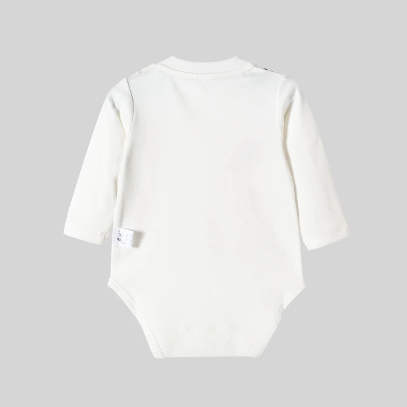 LABI BABY Romper Bow Print Little Gentleman Jumpsuit Baby Boy Bodysuits Toddler Onesie Infant Cotton Clothes Newborn Clothing