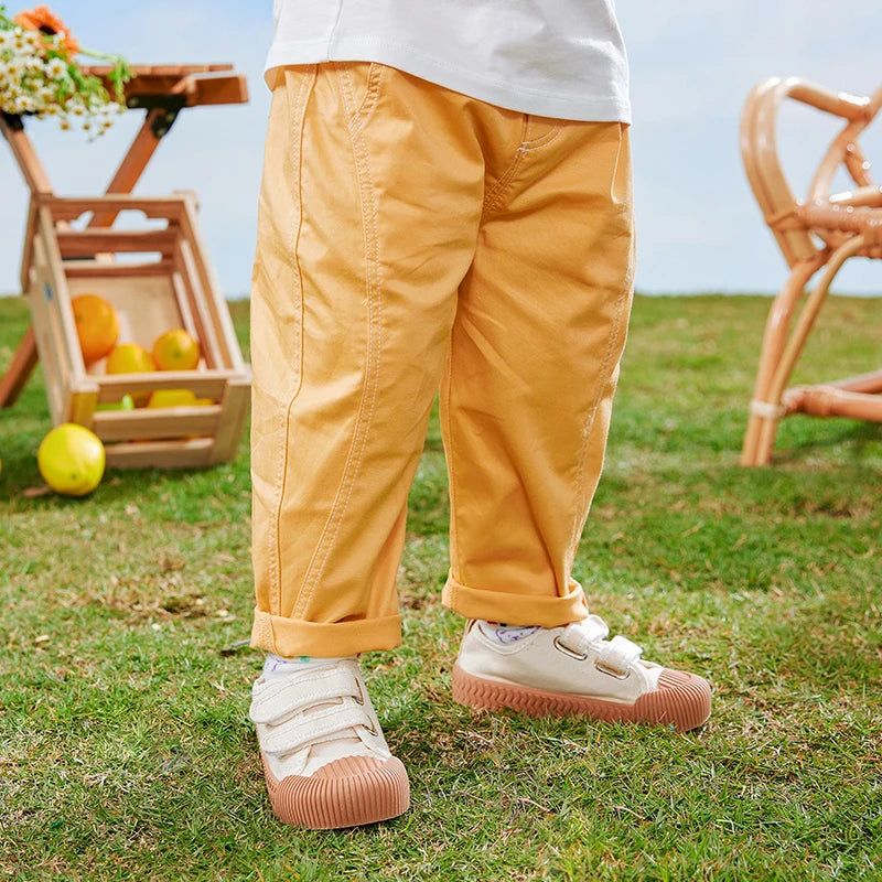 1-6 Years Candy Colors Stylish Kids Pants Baby Boys Girls Cotton Casual Trousers Elastic Waist Children Sports Pants Clothes