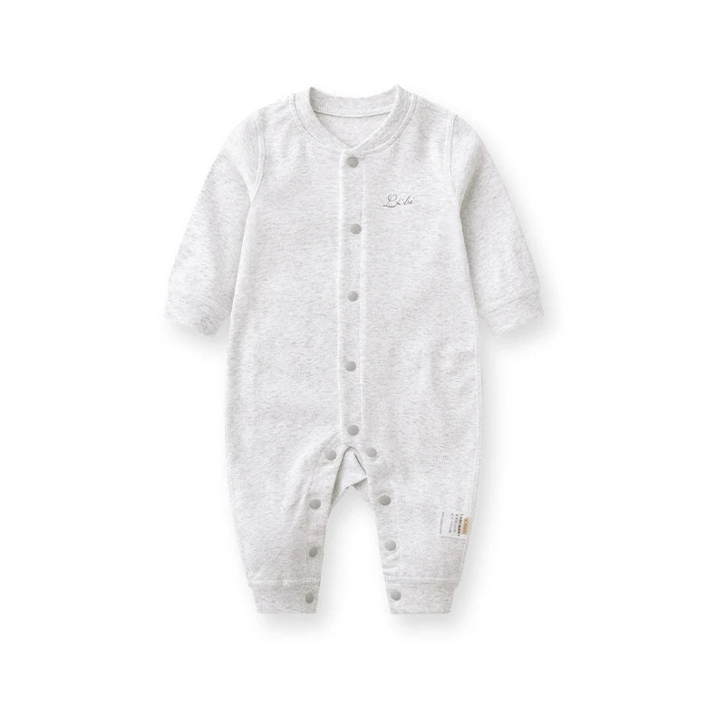 Mono de manga larga de algodón puro para primavera y otoño, Body para bebé de 0 a 3 años, pelele para bebé, ropa para niño pequeño