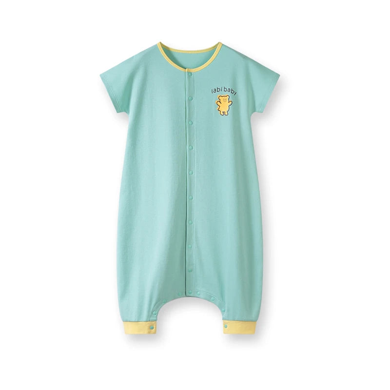 LABI BABY Sleeping Bags for Toddler Kids Cartoon Bear Pattern Sleepwear Children Sleeping Jumpsuit One piece Bodysuit Clothes